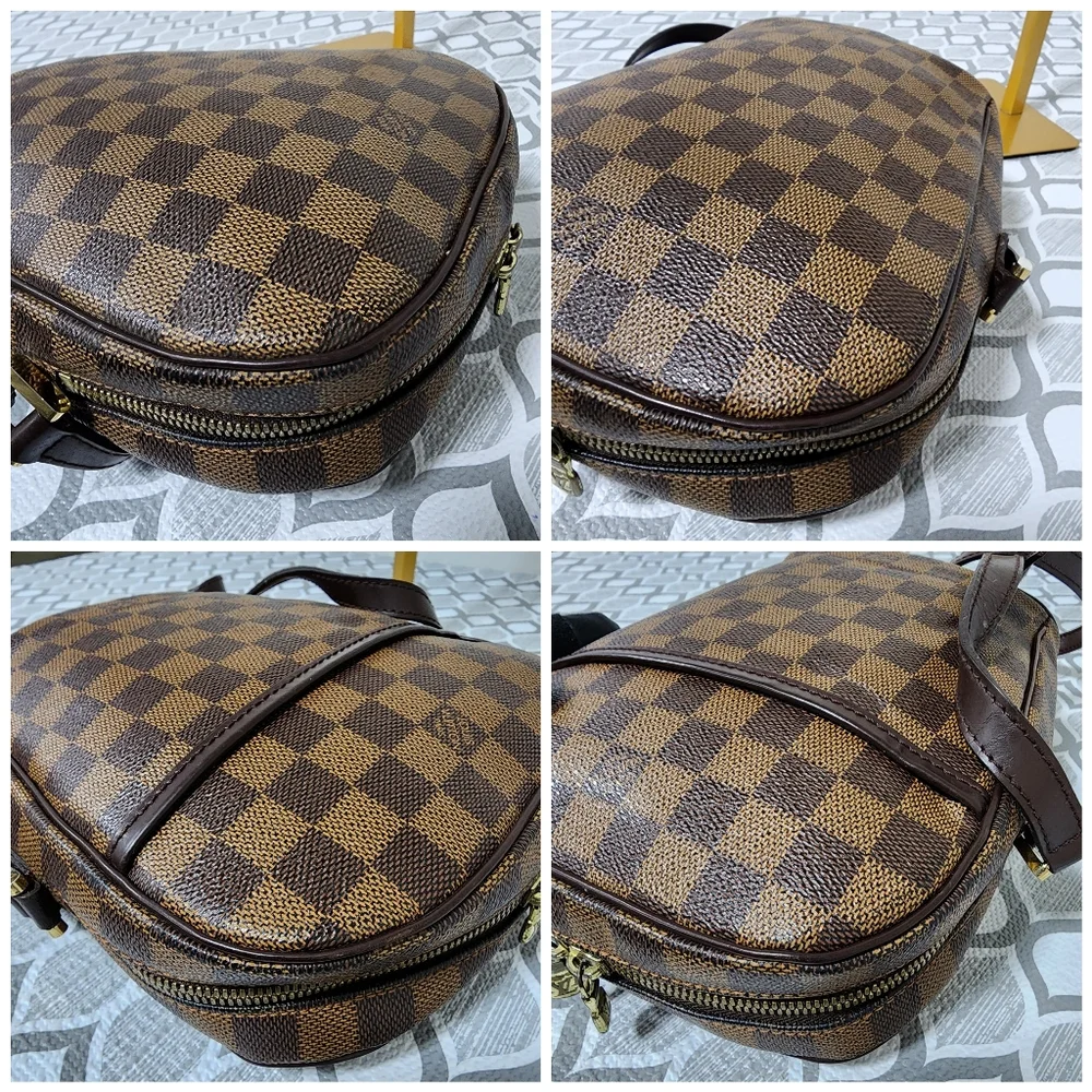 Louis Vuitton Damier Ebene Ipanema PM Crossbody Bag Brown